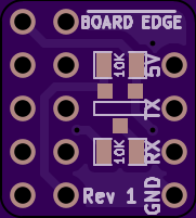 Ras PI to PIC UART level shifter front