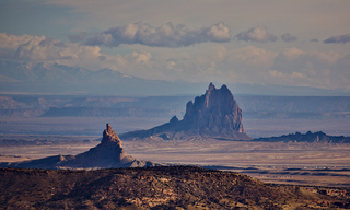 Mitten Rock and Ship Rock, New Mexico