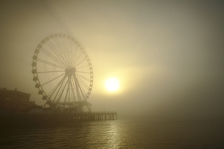 Ferris Wheel through Fog