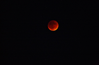 Blood Moon over Lassen Volcanic National Park